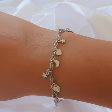 Silver Charm Bracelet